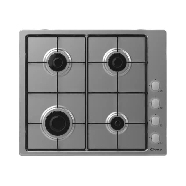 CHW6LX PLAQUE CANDY 4 FEUX 60cm EMAILLEES INOX - 0