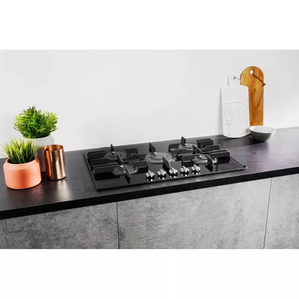 FTGHG751D/HA(BK) Plaque De Cuisson Hotpoint Ariston Gaz 75cm Verre - 10