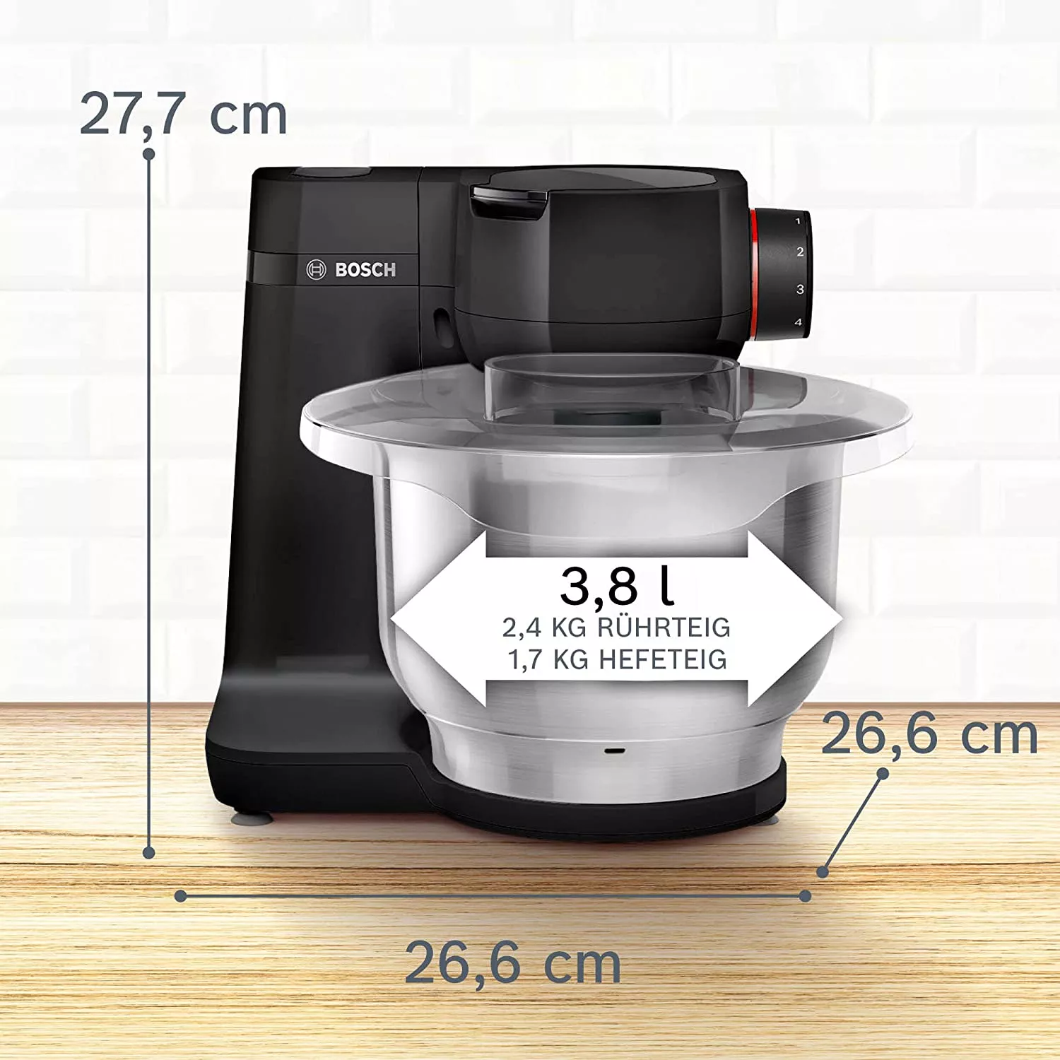 MUMS2EB01 PETRIN BOSCH 700W/3.8L/2KG/4 VITESSES - 1