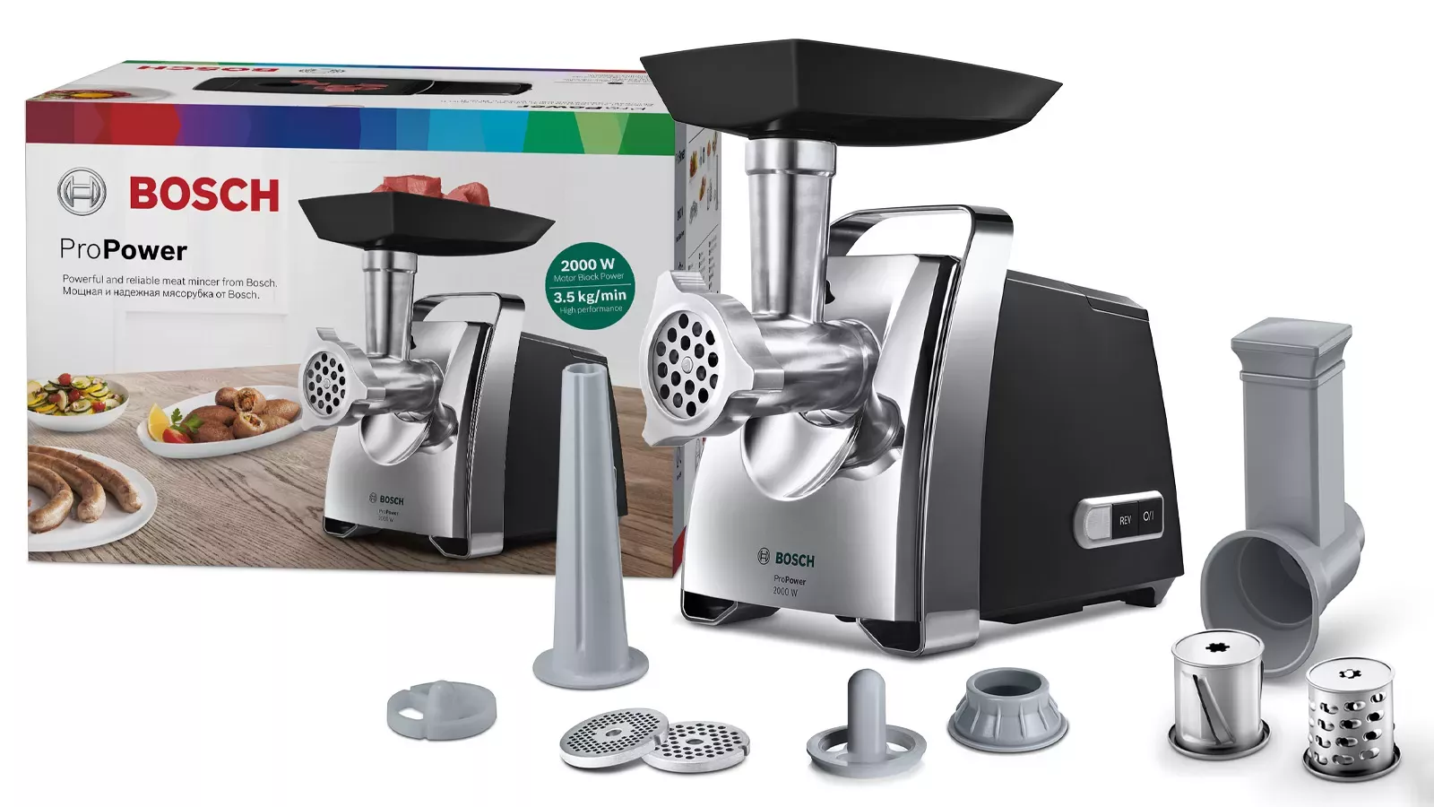 MFW67440 HACHOIR A VIANDE BOSH PROPOWER 2000W 3.5KG - 16