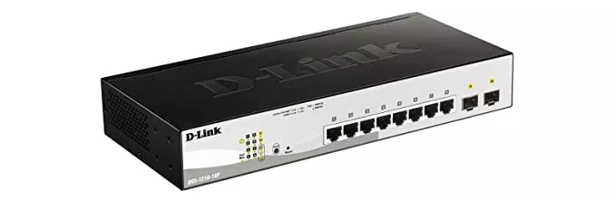 DGS-1210 Switch D-Link DGS-1210-10P 8 x 10/100/1000BASE-T - 1