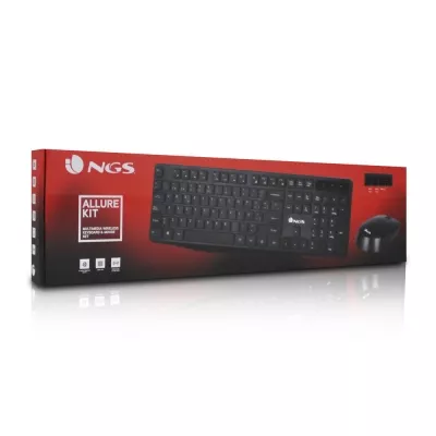 NGS-P-C-S PACK NGS CLAVIER + SOURIS SANS FIL NGS ALLURE - 0