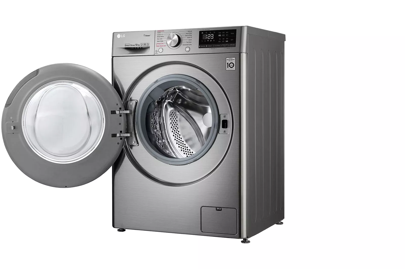 F4V7RYW2PE LG LAVE LINGE V7 10.5KG SILVER -50% WASH MACHINE - 6