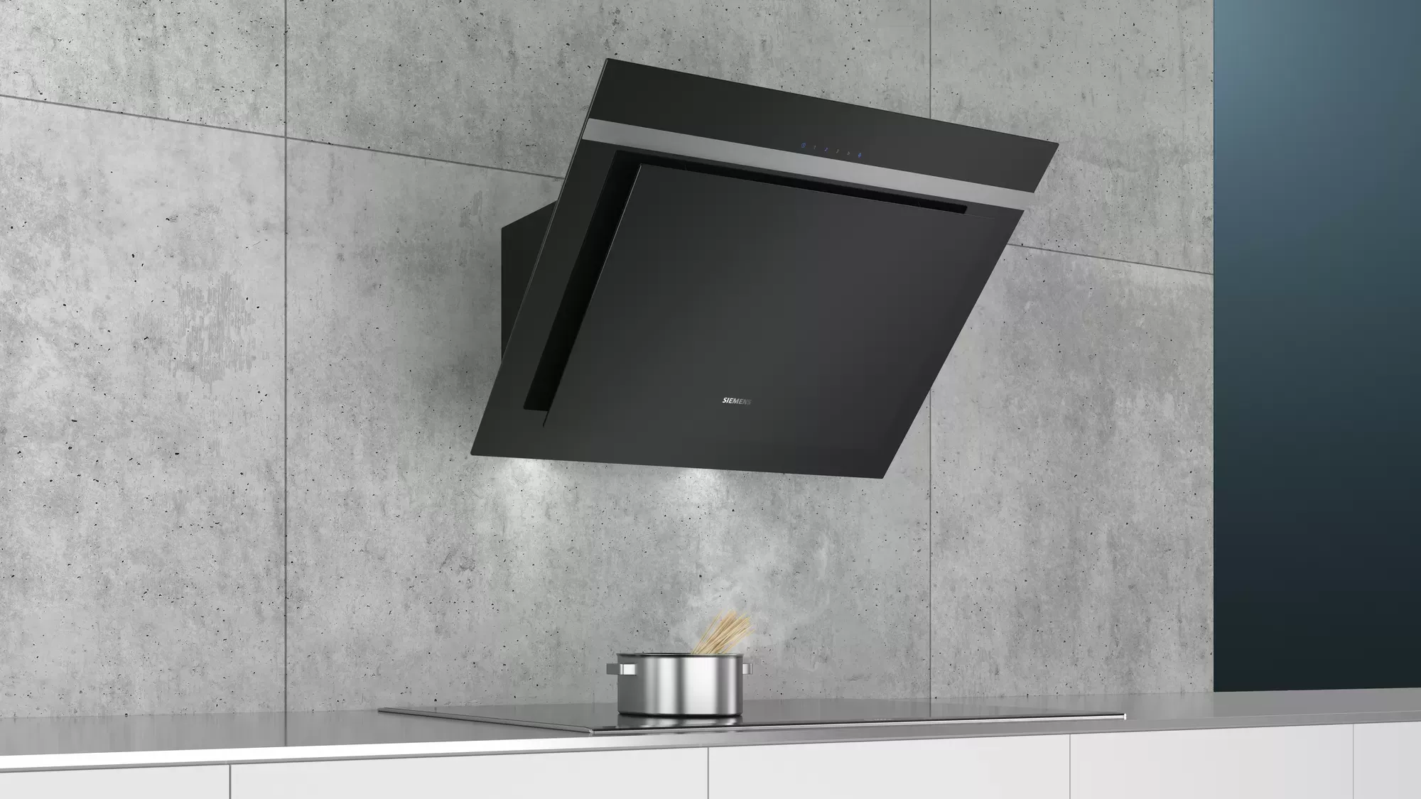 LC87KHM60 Hotte murale SIEMENS inclinée 80cm Noir - 6