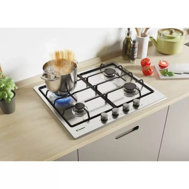 CHW6BRX Plaque CANDY 4 Feux 60cm Emaillées Inox - 3