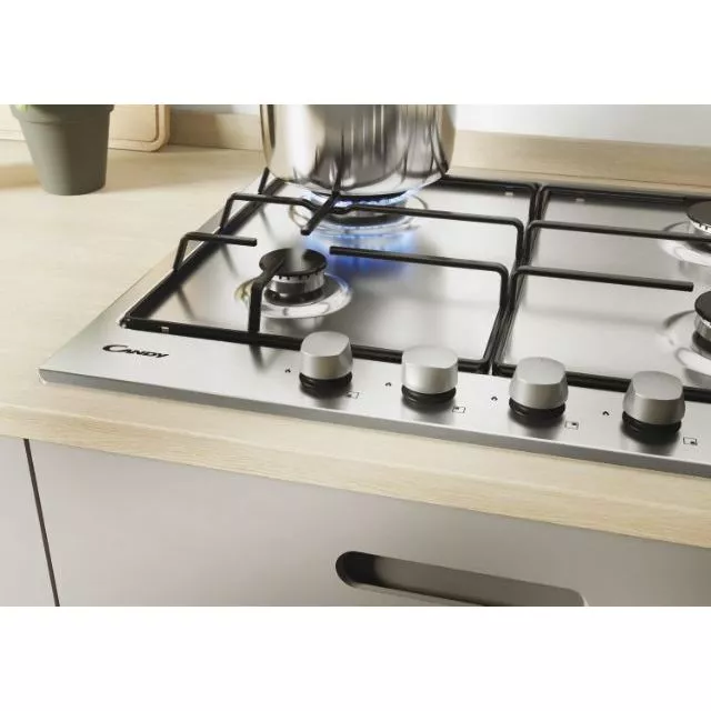 CHW6BRX Plaque CANDY 4 Feux 60cm Emaillées Inox - 5