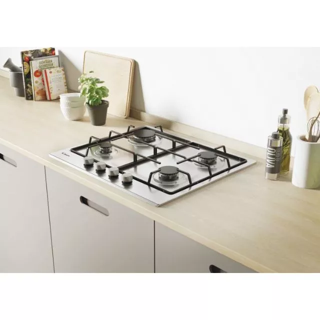 CHW6BRX Plaque CANDY 4 Feux 60cm Emaillées Inox - 4