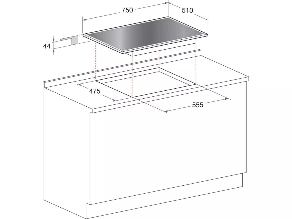 TQG751W/HA/(ICE) PLAQUE DE CUISSON 75Cm ARISTON TQG 751 W HA/(ICE) - 2