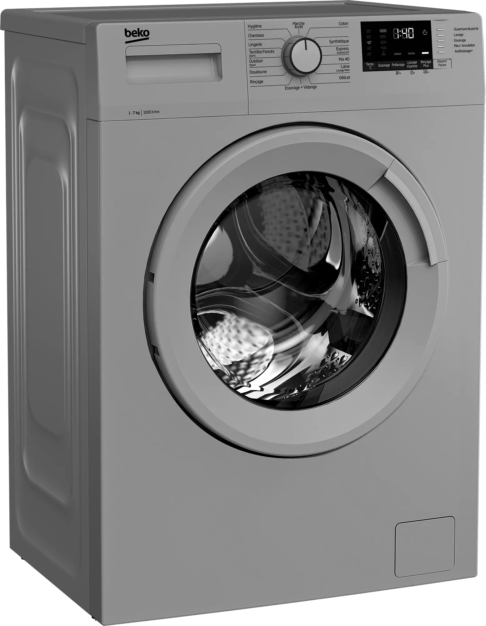 WUE7512XSS LAVE LINGE BEKO FRONTAL 7KG/1000TRS A+++ SILVER - 0