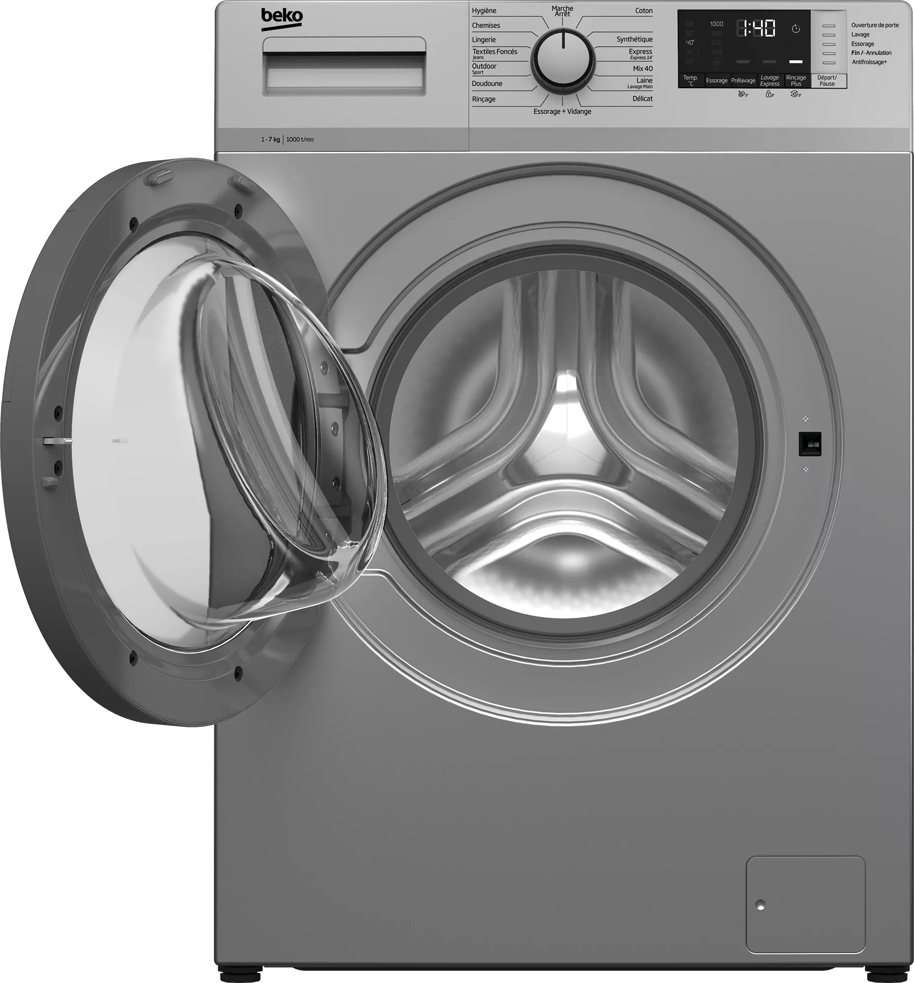 WUE7512XSS LAVE LINGE BEKO FRONTAL 7KG/1000TRS A+++ SILVER - 2