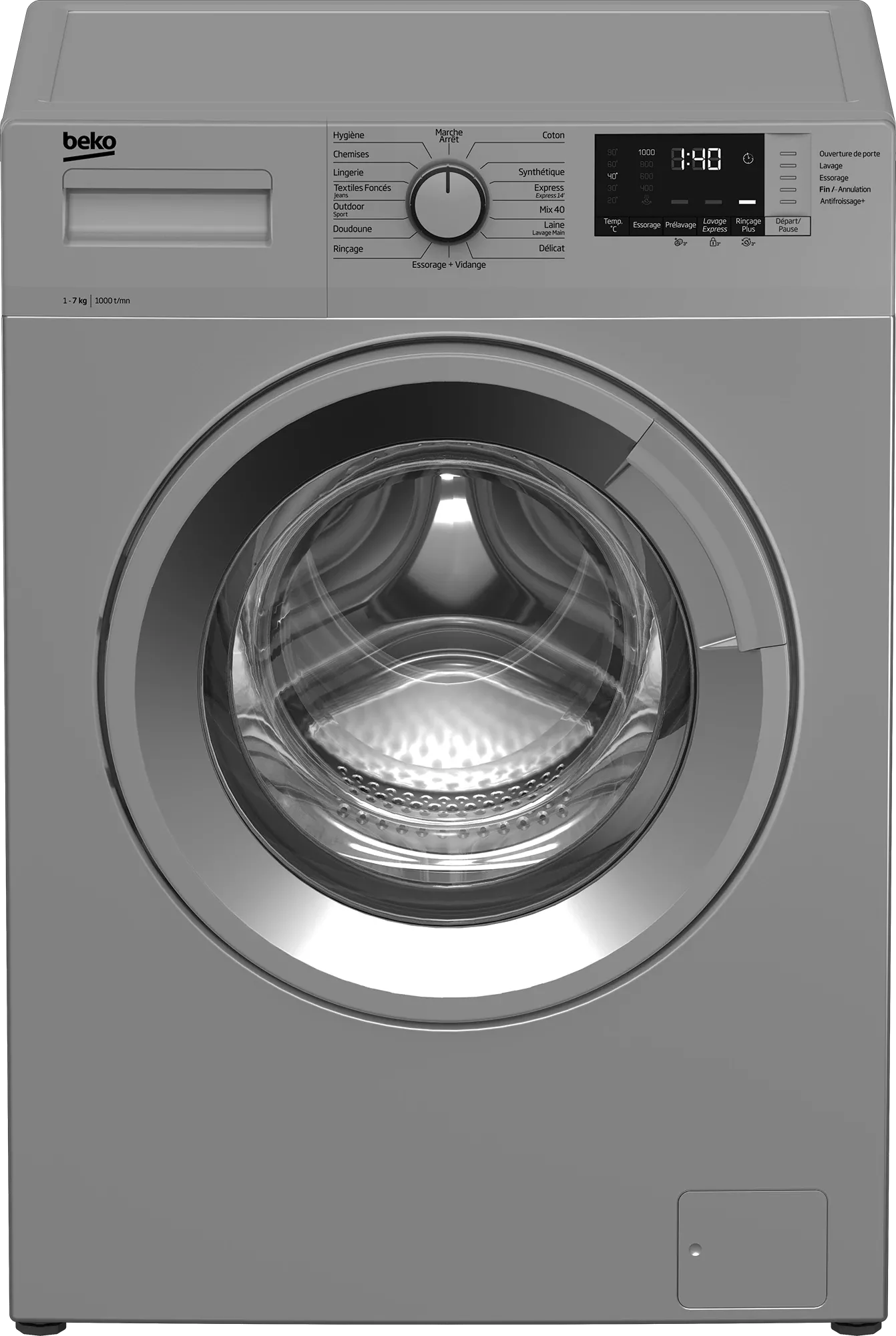 WUE7512XSS LAVE LINGE BEKO FRONTAL 7KG/1000TRS A+++ SILVER - 1