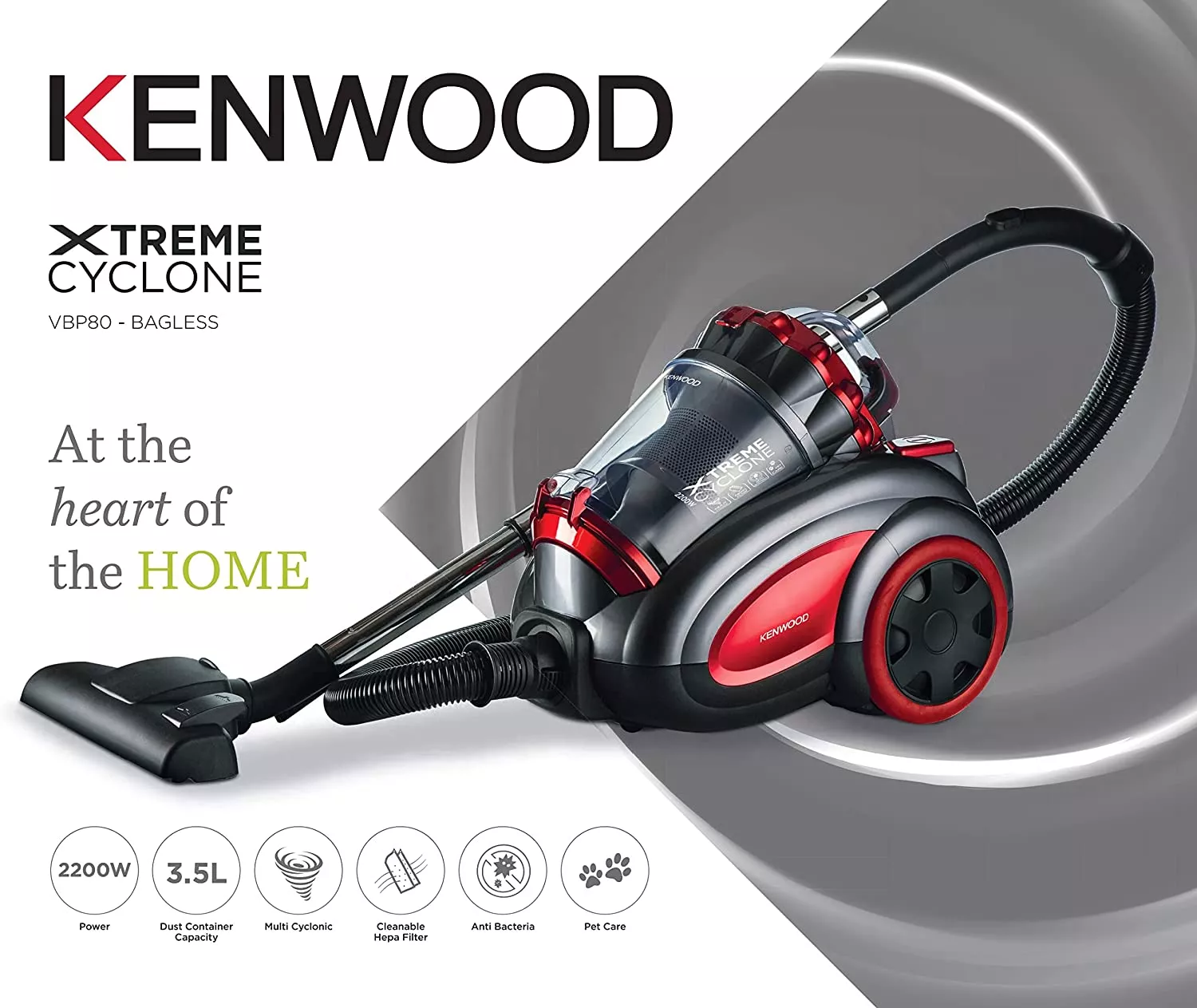 VBP80 Aspirateur Kenwood Traîneau Cyclonique 2200 - 10