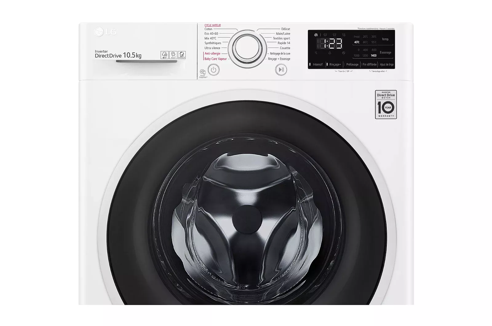 F4V3RYW0WH MACHINE A LAVER LG 10.5 KG WHITE - 3