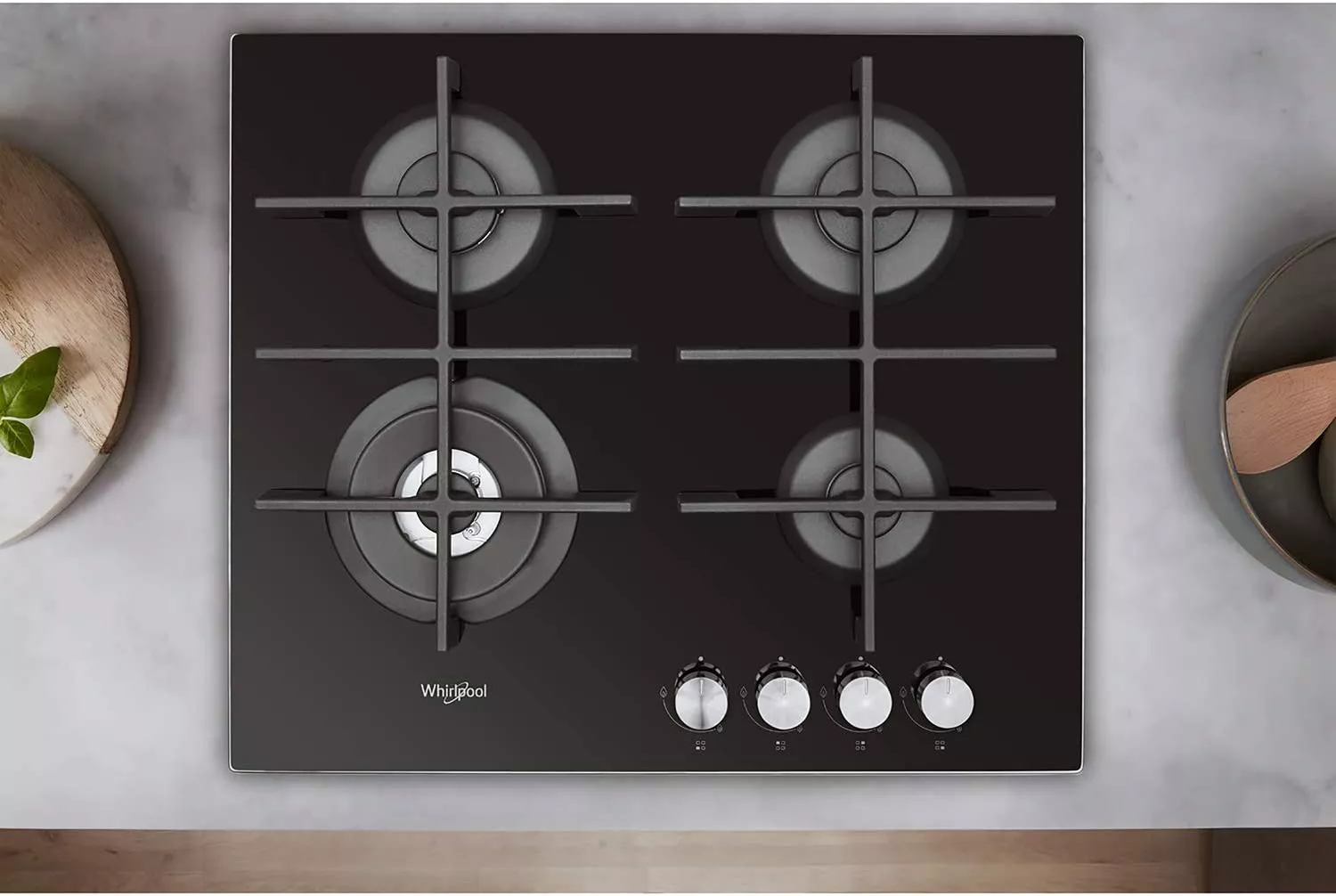 GOWL628NB PLAQUE WHIRLPOOL 4 FEUX 60cm NEW NOIR VITRO - 3