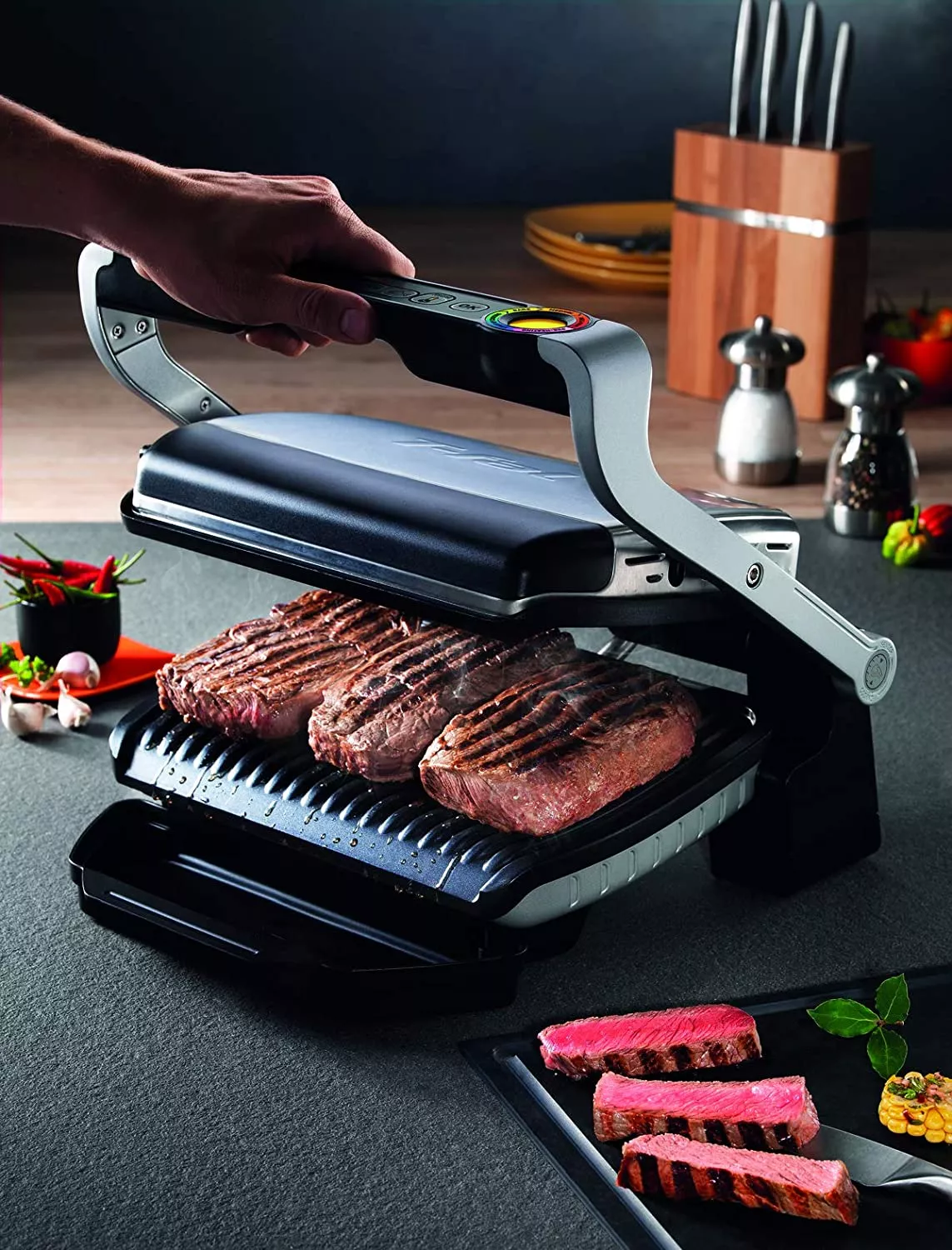 GC712D12 GRILLE A VIANDE TEFAL 2000w OPTIGRILL NEW - 7
