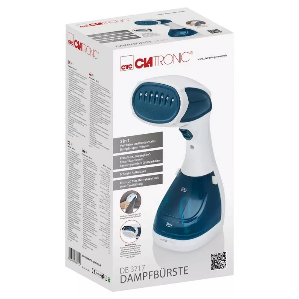 DB3717 DEFROISSEUR CLATRONIC vapeur 1100W  BLANC/BLEU - 4