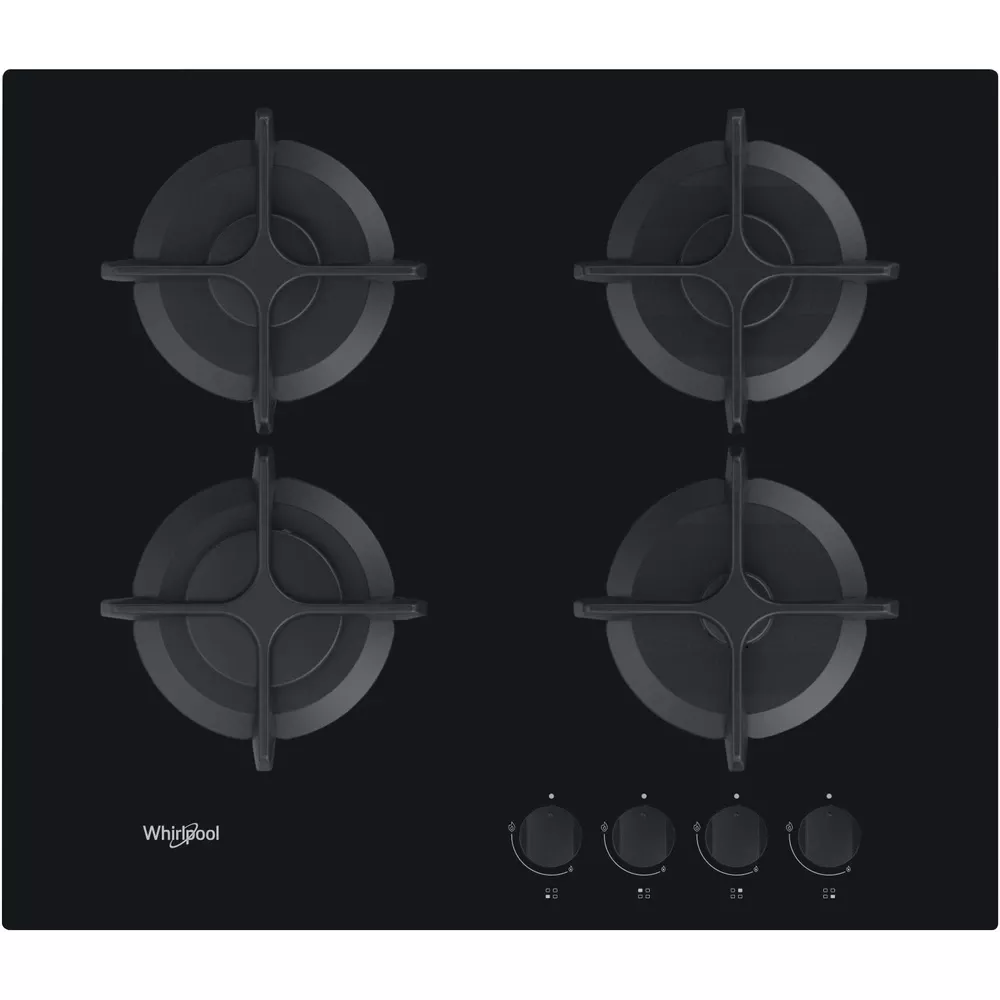 GOB616NB PLAQUE WHIRLPOOL 4 FEUX 60Cm NOIR VITRO - 0