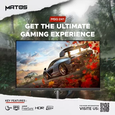 MSG241 moniteur MATOS MSG241 24 IPS 165HZ 1MS - 0