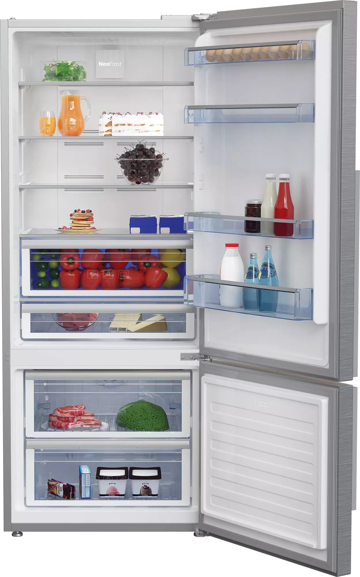 RCNE630E2ZVX Réfrigérateur Combiné BEKO 630L NOFROST EVERFRESH - 2