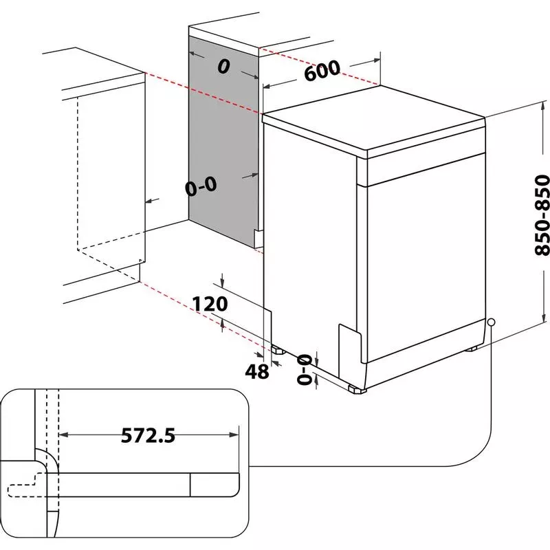 WFC3C42PX Lave vaisselle Whirlpool 14 couverts 6ème SENS - 3