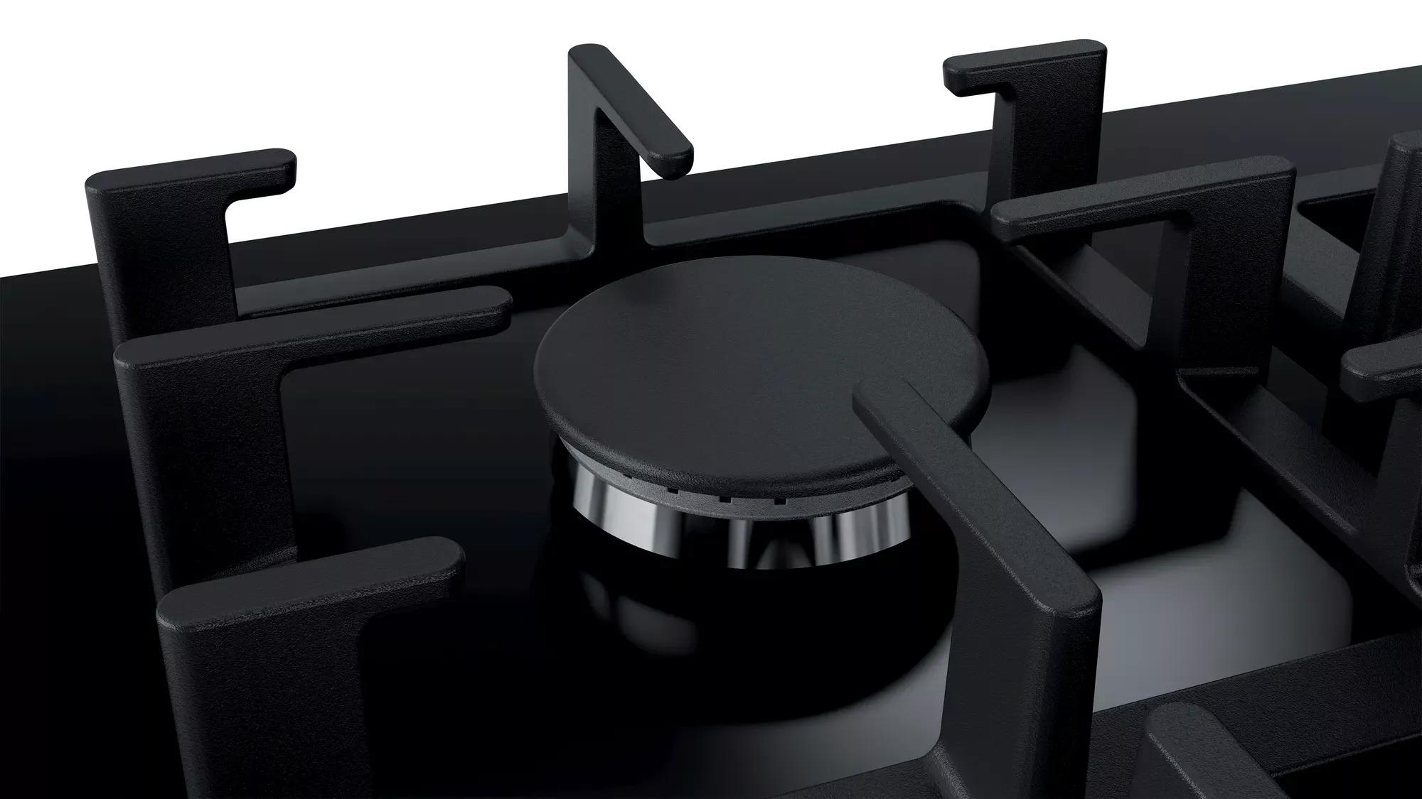 PPQ7A6B90 Plaque Bosch 75cm Séries 6  5 feux Noir En Verre - 3