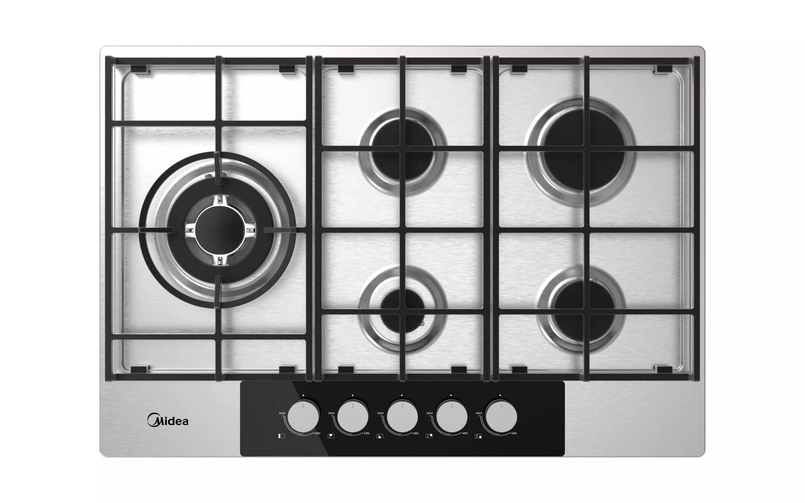 75SP021 PLAQUE 5 Feux MIDEA 75CM Inox MTD96 - 5
