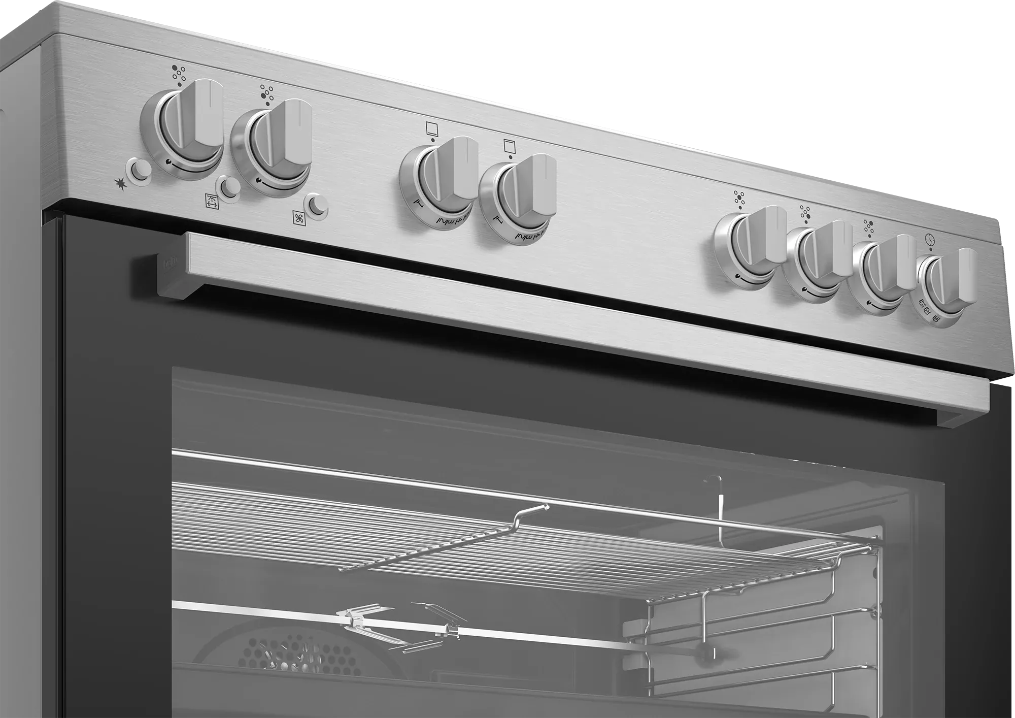 GGR15123GX NS Cuisinière BEKO 5 FEUX  90 CM VENTILLE INOX - 2
