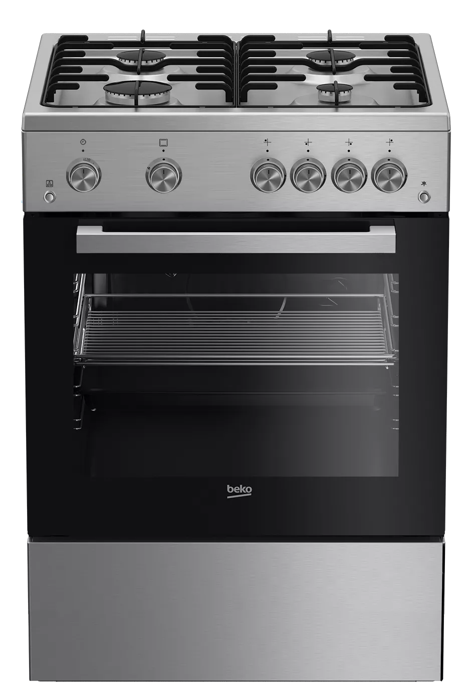 FSGTR62210GXCS CUISINIERE BEKO 4 FEUX 60Cm Inox Catalyse - 0