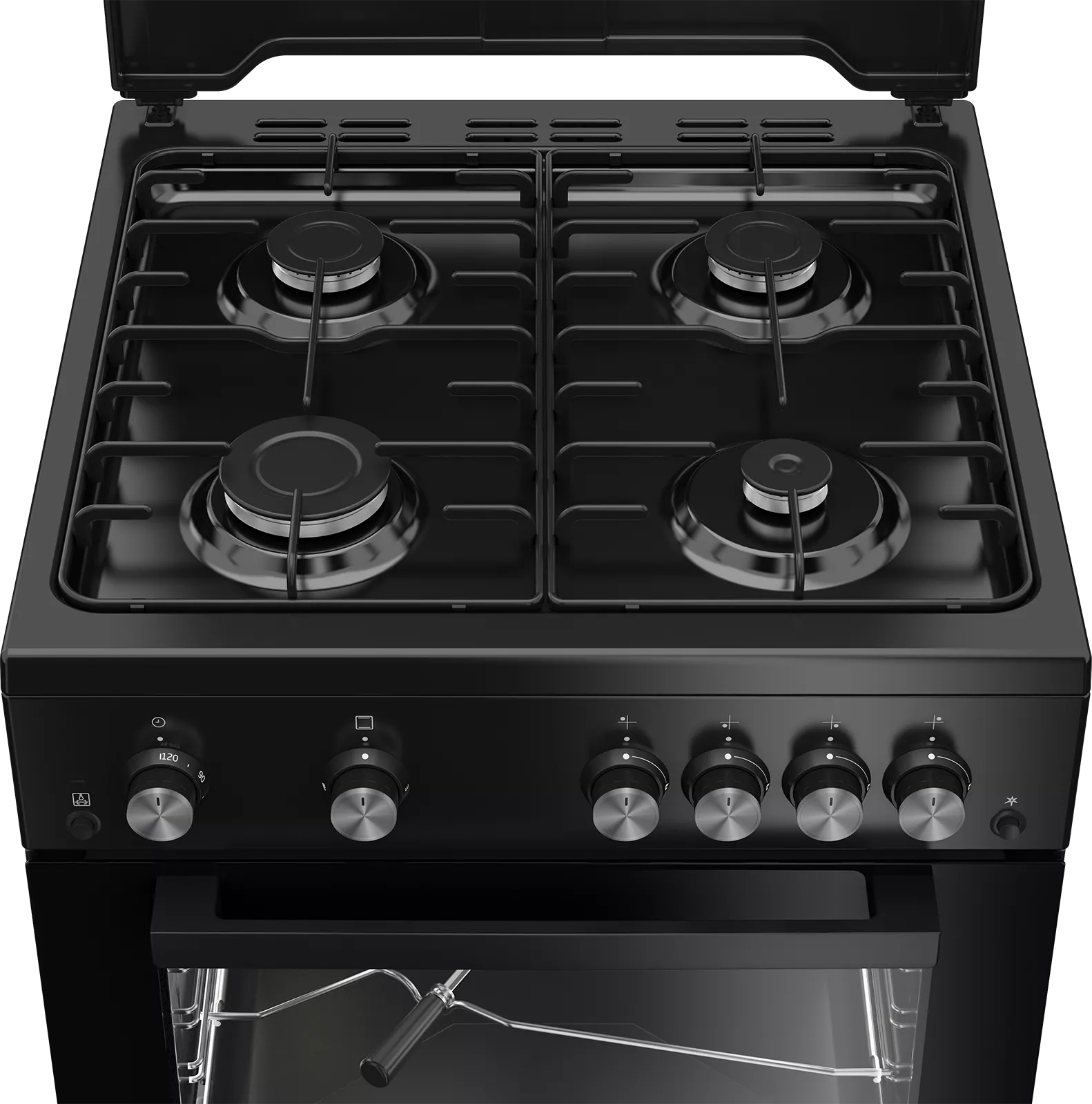 FSGTR62210GBCS CUISINIERE BEKO 4 FEUX 60Cm Noir Catalyse - 2