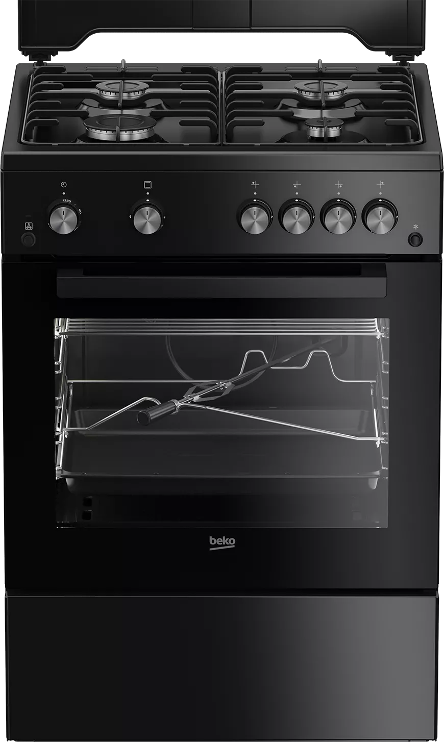 FSGTR62210GBCS CUISINIERE BEKO 4 FEUX 60Cm Noir Catalyse - 0