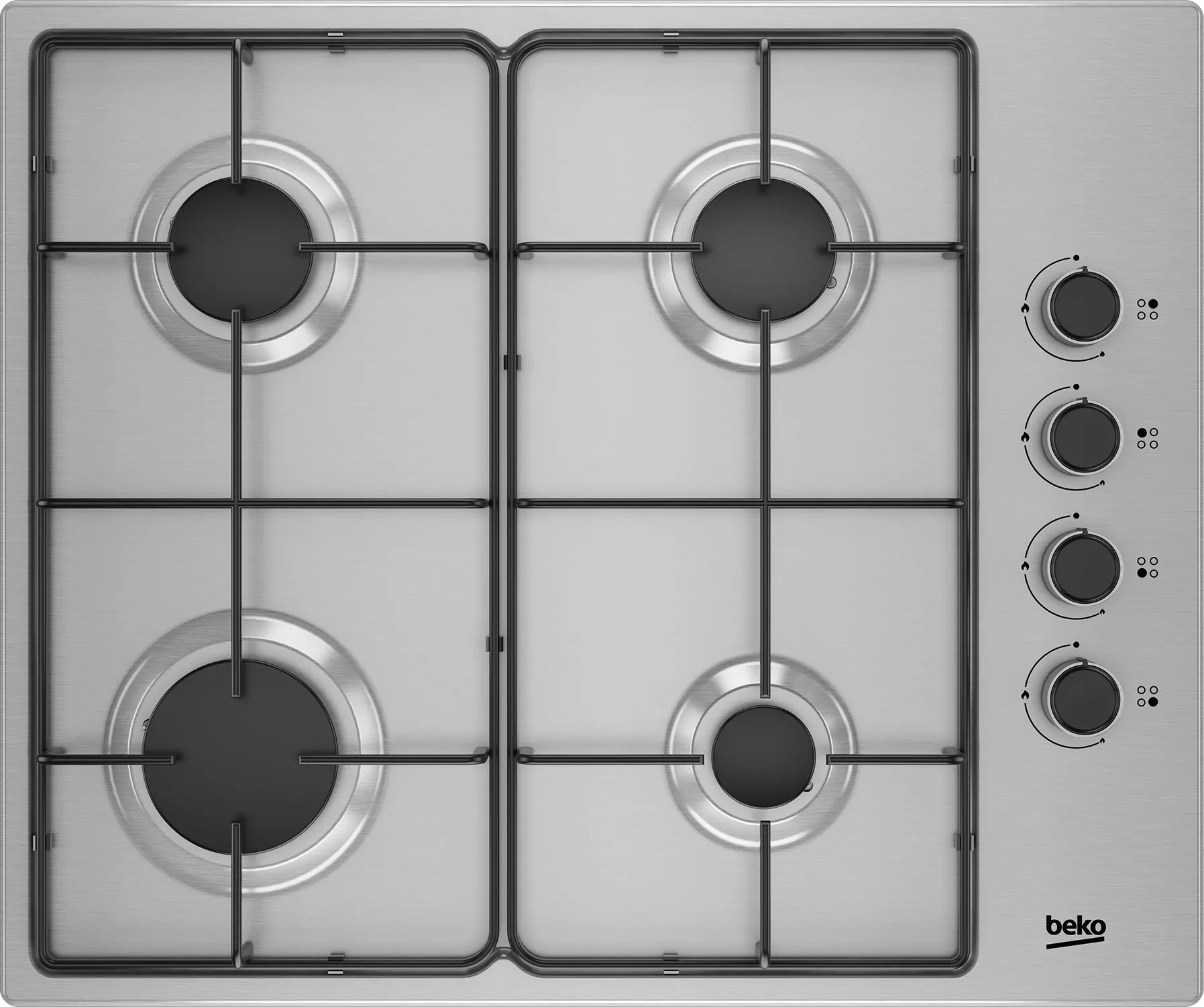 HIGG64103 SXN PLAQUE BEKO 4 FEUX INOX EMAILLES 79000 W - 0
