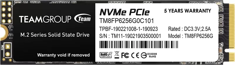 TG-MP33-256 ssd TEAMGROUP M.2 MP33 256 GO PCI Express 3.0 3D - 2