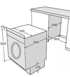 LVAS12E MACHINE A LAVER NARDI ENCASTRABLE 8 KG - 2