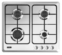 PLAQUE NARDI 4FEUX GaZ 60CM ACIER INOXIDABLE FONTE