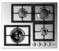 PLAQUE NARDI 4 FEUX 60 CM ACIER INOXIDABLE FONTE