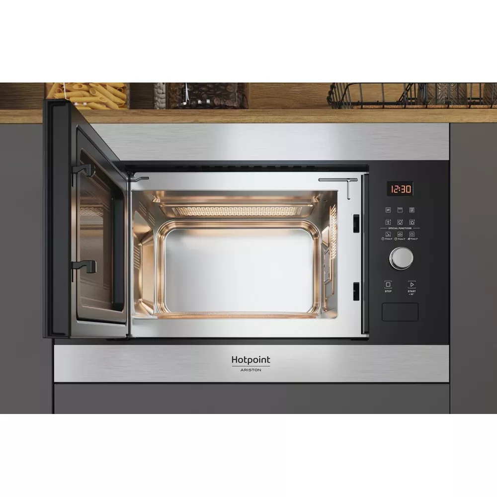 MF25G IX A MICRO-ONDES ENCASTRABLE HOTPOINT 25 L INOX GRILLE - 3