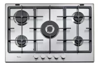 plaque whirlpool 5 feux fonte 75cm inox