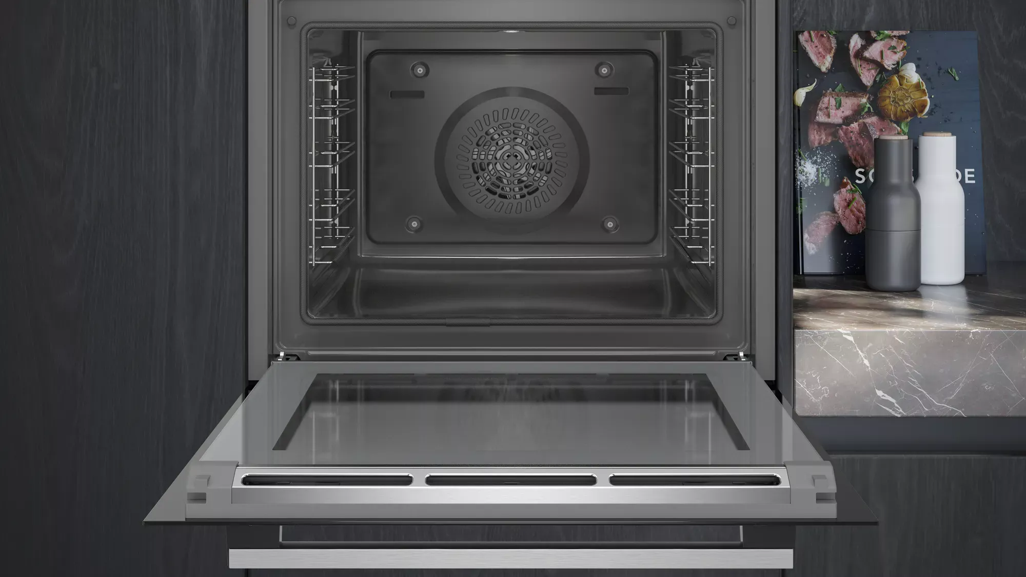 HB573ABR0 FOUR SIEMENS 60CM PYROLYSE NOIR IQ300 - 2