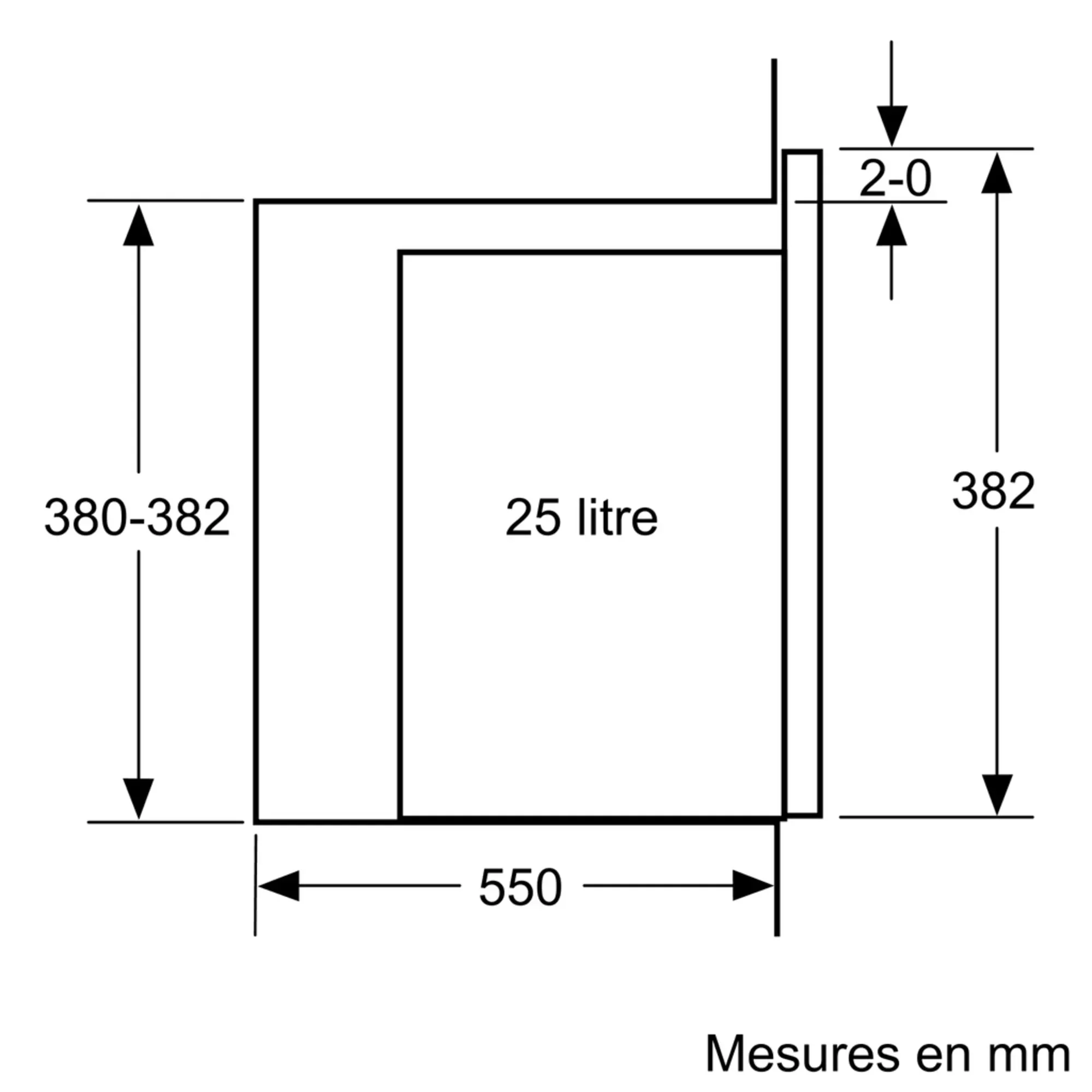 BEL554MB0 MICRO-ONDE BOSCH 25L SERIE 6 NOIR - 7