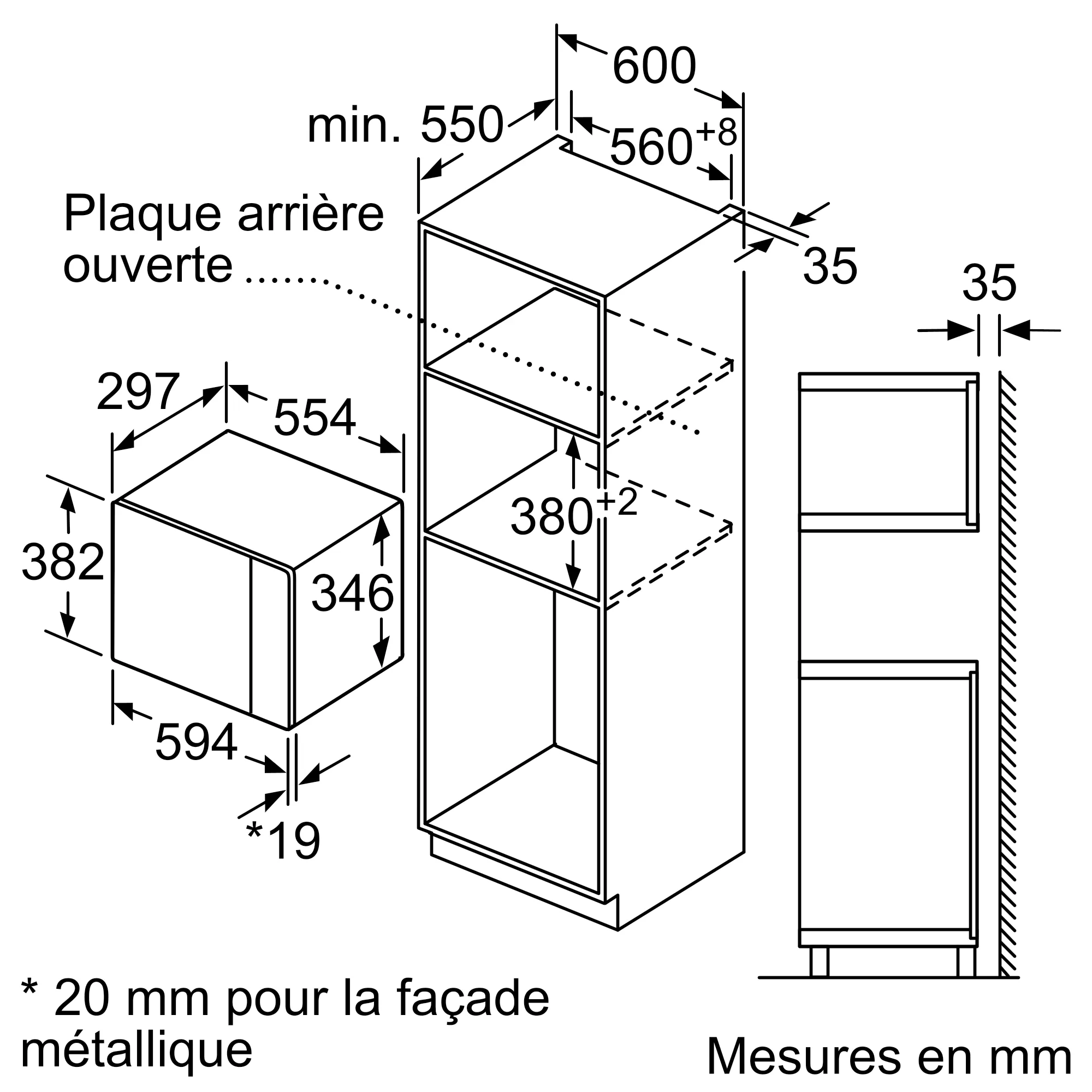 BEL523MS0 MICRO-ONDE BOSCH SERIE 4 NOIR/INOX 20 L 1000 W - 5
