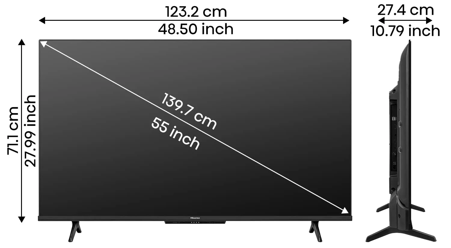 55A6H TELEVISEUR HISENSE 55  SMART 4K SERIE A6 - 10
