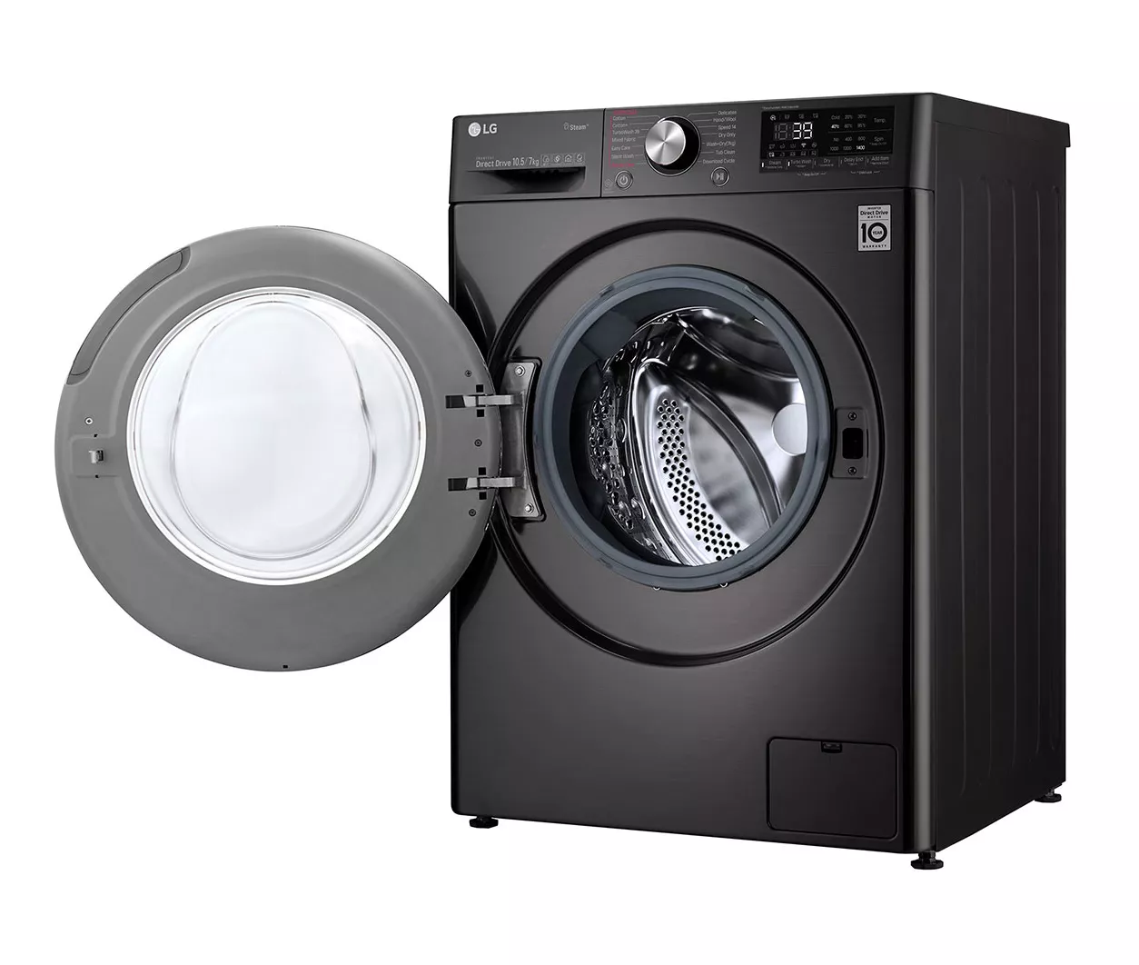 F4V9RCP2E Machine a laver LG  10.5KG/7KG SECHAGE BLACK STEEL - 1