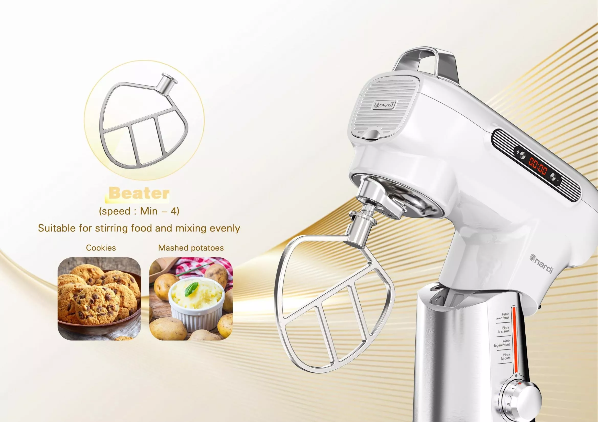 NP-MP2SB PETRIN Nardi MAESTRO PASTA BLAN 1500 W - 4