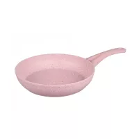 POELE OMS 24CM EN GRANITE ROSE