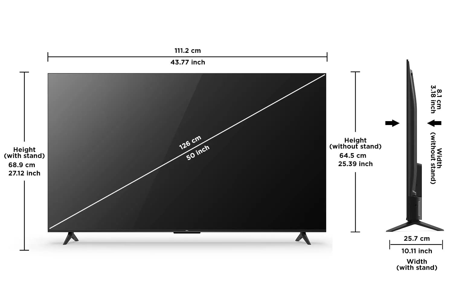 50P635 TELEVISEUR TCL 50 UHD 4 K SMART -50P635 - 10