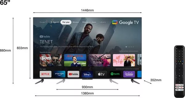 65C645 TELEVISEUR TCL 65 QLED UHD 4 K SMART - 9