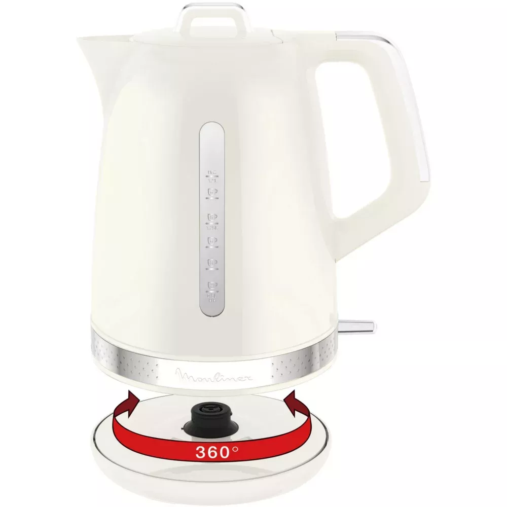 BY320A10 BOUILLOIRE MOULINEX 1.7L SOLEIL IVOIRE ANTI CALC - 3