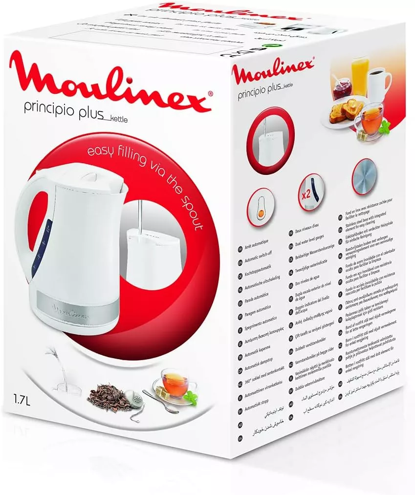 BY108110 BOUILLOIRE MOULINEX 1.7 L BLANC ANTI CALC 2.4KW - 7