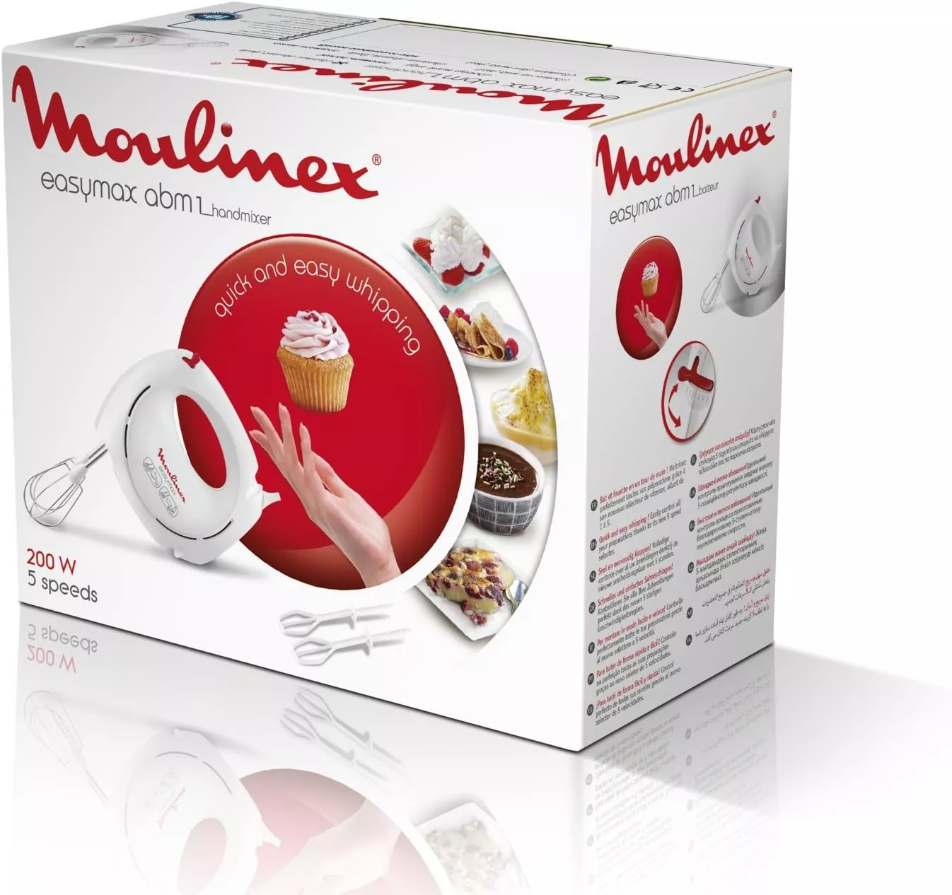 HM2501B1 BATTEUR MOULINEX EASY MAX 5 VITESSES 200 W - 5
