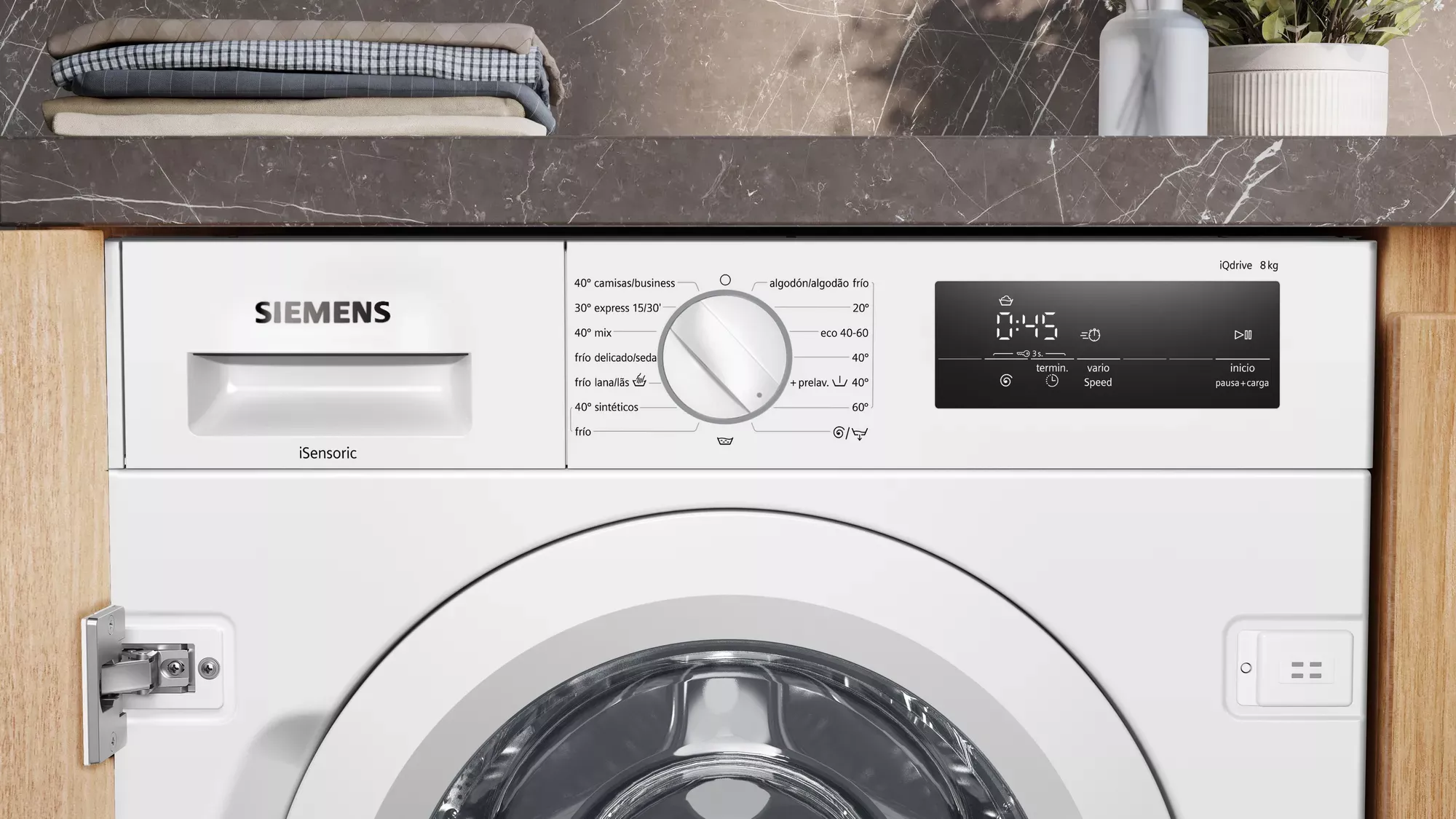 WI12W327ES MACHINE A LAVER Siemens  Lavadora Integrable 8 kg - 1